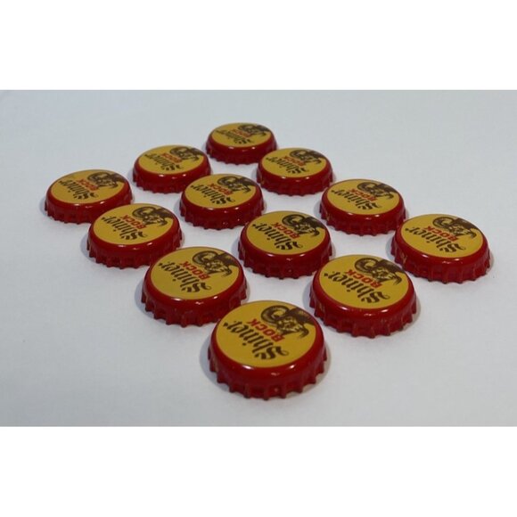 Lot of 12 Ram Head Red Yellow Shiner Bock Texas Beer Bottle Caps Twist Top Lid - Picture 7 of 9